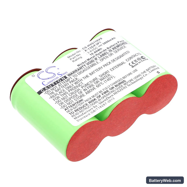 Hoover S1105 Replacement Battery, 3.6V, 3000mAh, Ni-MH 1