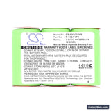 Hoover S1105 Replacement Battery, 3.6V, 3000mAh, Ni-MH 4