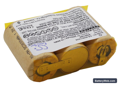 Hoover S1120 Replacement Battery, 3.6V, 3000mAh, Ni-MH 3