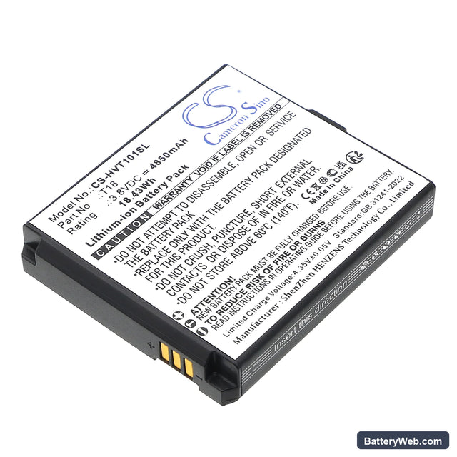 Hikvision DS-MDT101/GLE Replacement Battery, 3.8V, 4850mAh, Li-ion 1