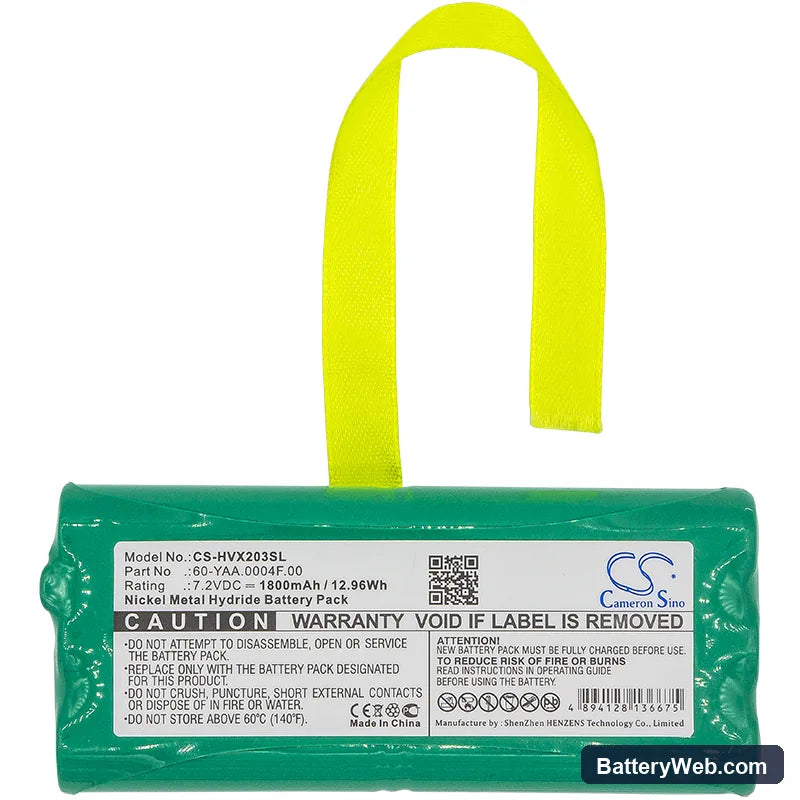 HumanWare VictorReader ClassicX Replacement Battery, 7.2V, 1800mAh, Ni-MH 5