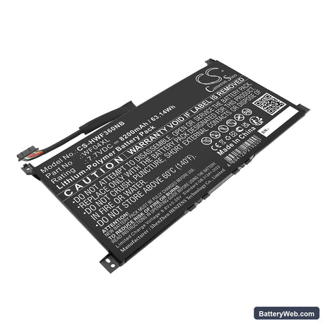 HP ENVY X360 13-BF0000CI Replacement Battery, 7.7V, 8200mAh, Li-Polymer 1