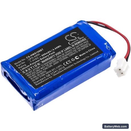 Chuango WS-108 Replacement Battery, 7.4V, 600mAh, Li-Polymer 1