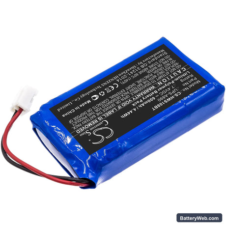 Chuango WS-108 Replacement Battery, 7.4V, 600mAh, Li-Polymer 2