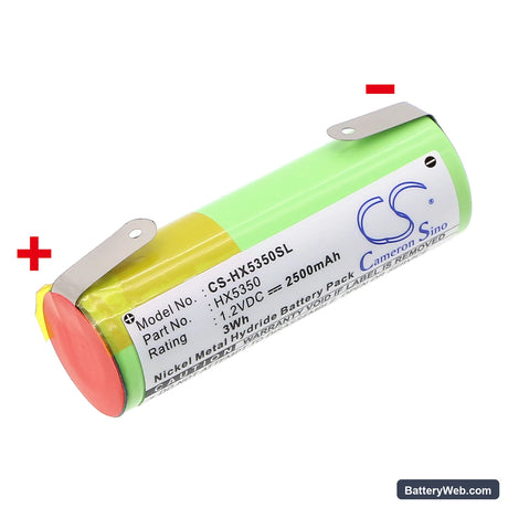Braun 1008 Replacement Battery, 1.2V, 2500mAh, Ni-MH 1