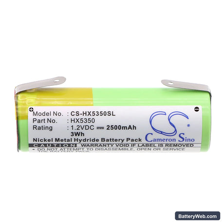 Braun 1008 Replacement Battery, 1.2V, 2500mAh, Ni-MH 3