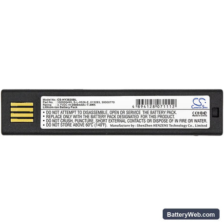 Xenon Replacement Battery, 3.7V, 2000mAh, Li-ion 3