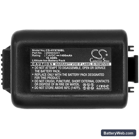 Dolphin 9700 Handheld Replacement Battery, 7.4V, 1400mAh, Li-ion 5