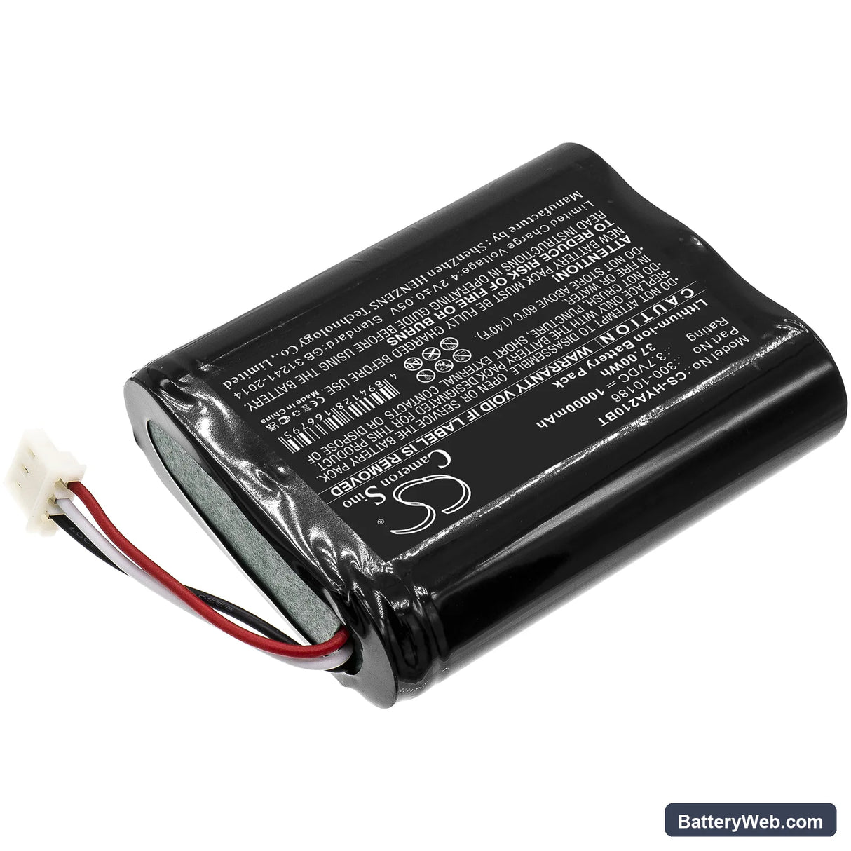 ADT Command Smart Security Panel Replacement Battery, 3.7V, 10000mAh, Li-ion 2