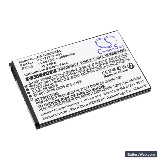Honeywell ScanPal EDA5S Replacement Battery, 3.85V, 3050mAh, Li-ion 1