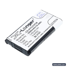 Hytera PNC370 Replacement Battery, 3.6V, 3000mAh, Li-ion 1