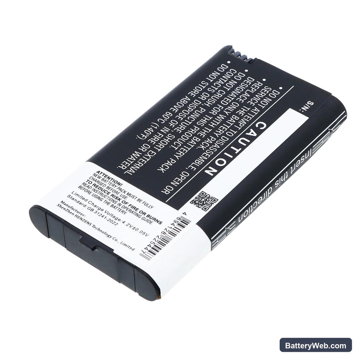 Hytera PNC370 Replacement Battery, 3.6V, 3000mAh, Li-ion 4