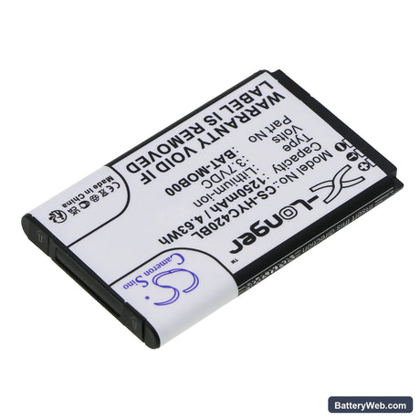 Honeywell Captuvo SL22 Replacement Battery, 3.7V, 1250mAh, Li-ion 2