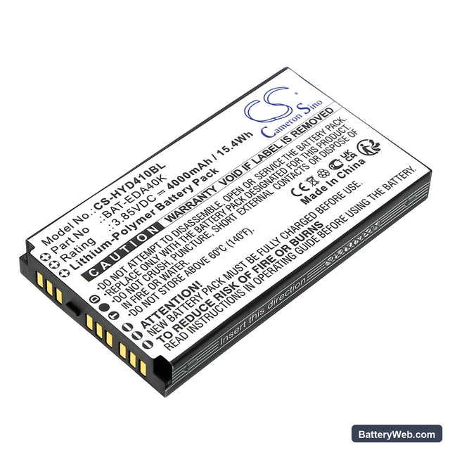Honeywell EDA40K Replacement Battery, 3.85V, 4000mAh, Li-Polymer 1