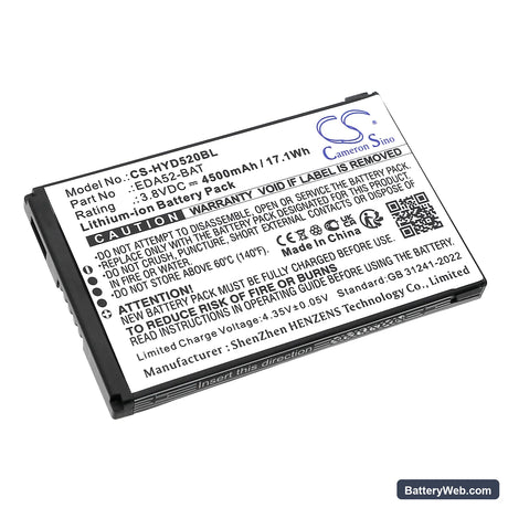 Honeywell ScanPal EDA52 Replacement Battery, 3.8V, 4500mAh, Li-ion 1
