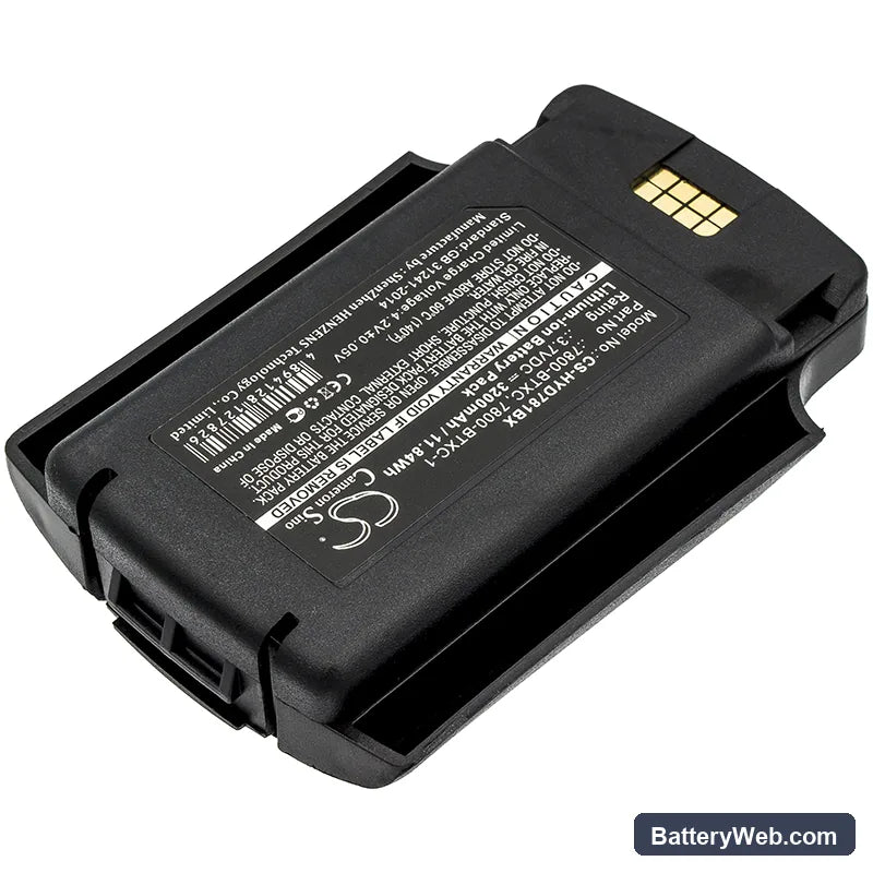 Honeywell Dolphin 7600 Replacement Battery, 3.7V, 3200mAh, Li-ion 2