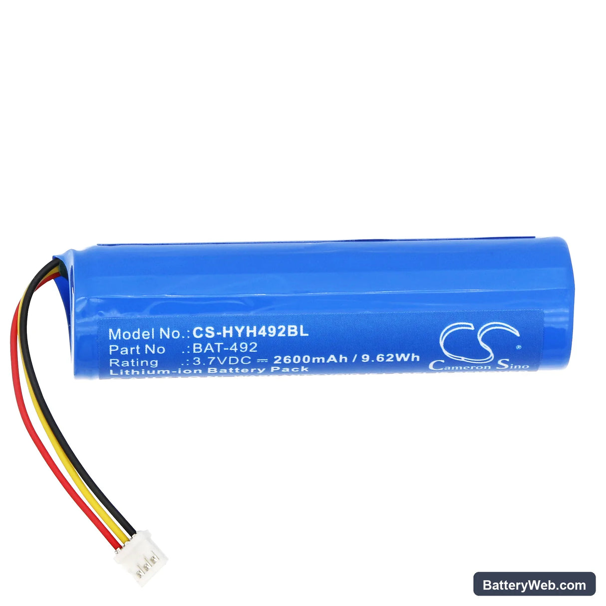 Honeywell HH492 Replacement Battery, 3.7V, 2600mAh, Li-ion 3