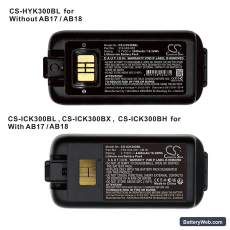 Dolphin CK65 Replacement Battery, 3.7V, 5200mAh, Li-ion 5