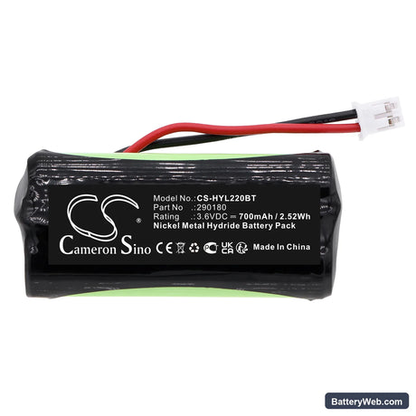 Honeywell ExiLED22 Replacement Battery, 3.6V, 700mAh, Ni-MH 3
