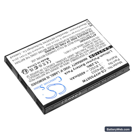 Hytera PCN550 Replacement Battery, 3.8V, 4000mAh, Li-Polymer 2