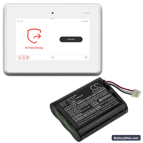 Honeywell Home Pro A7 Replacement Battery, 3.7V, 10000mAh, Li-ion 6