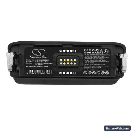 Honeywell CW45 Replacement Battery, 3.7V, 6800mAh, Li-ion 5