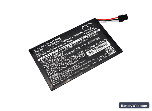 Honeywell TX700 Replacement Battery, 11.1V, 1400mAh, Li-Polymer 1