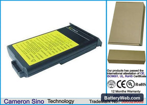 IBM ThinkPad i1400 Type 2611- 552 Replacement Battery, 14.4V, 4400mAh, Li-ion 1