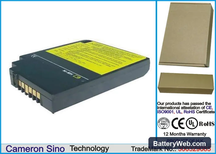 IBM ThinkPad 370 Replacement Battery, 9.6V, 4000mAh, Ni-MH 1