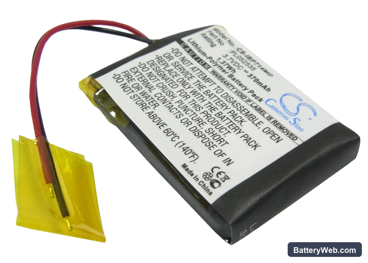 iHealth BP7 141DF1 Replacement Battery, 3.7V, 370mAh, Li-Polymer 1