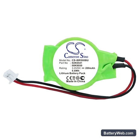 IBM Thinkpad 570 Replacement Battery, 3V, 200mAh, Lithium 3