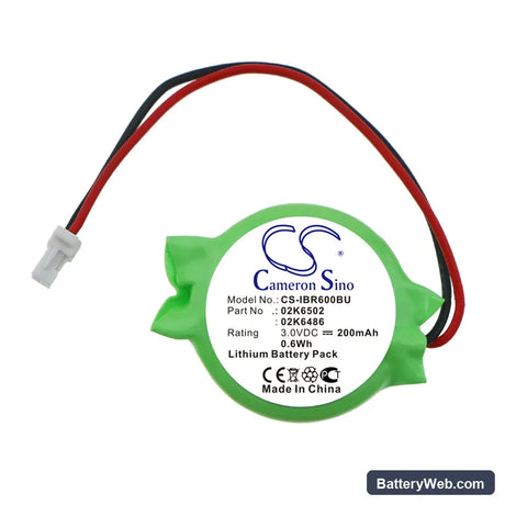 IBM ThinkPad 600 Replacement Battery, 3V, 200mAh, Lithium 3