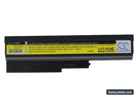 IBM ThinkPad R60 Replacement Battery, 10.8V, 4400mAh, Li-ion 1
