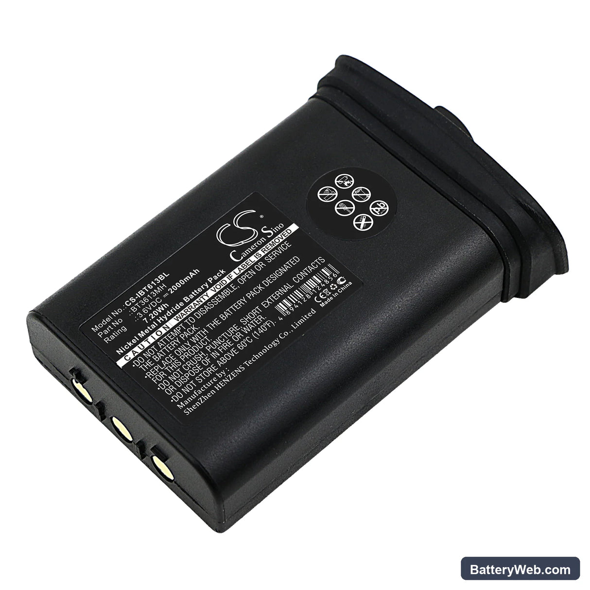 Itowa Winner Replacement Battery, 3.6V, 2000mAh, Ni-MH 1