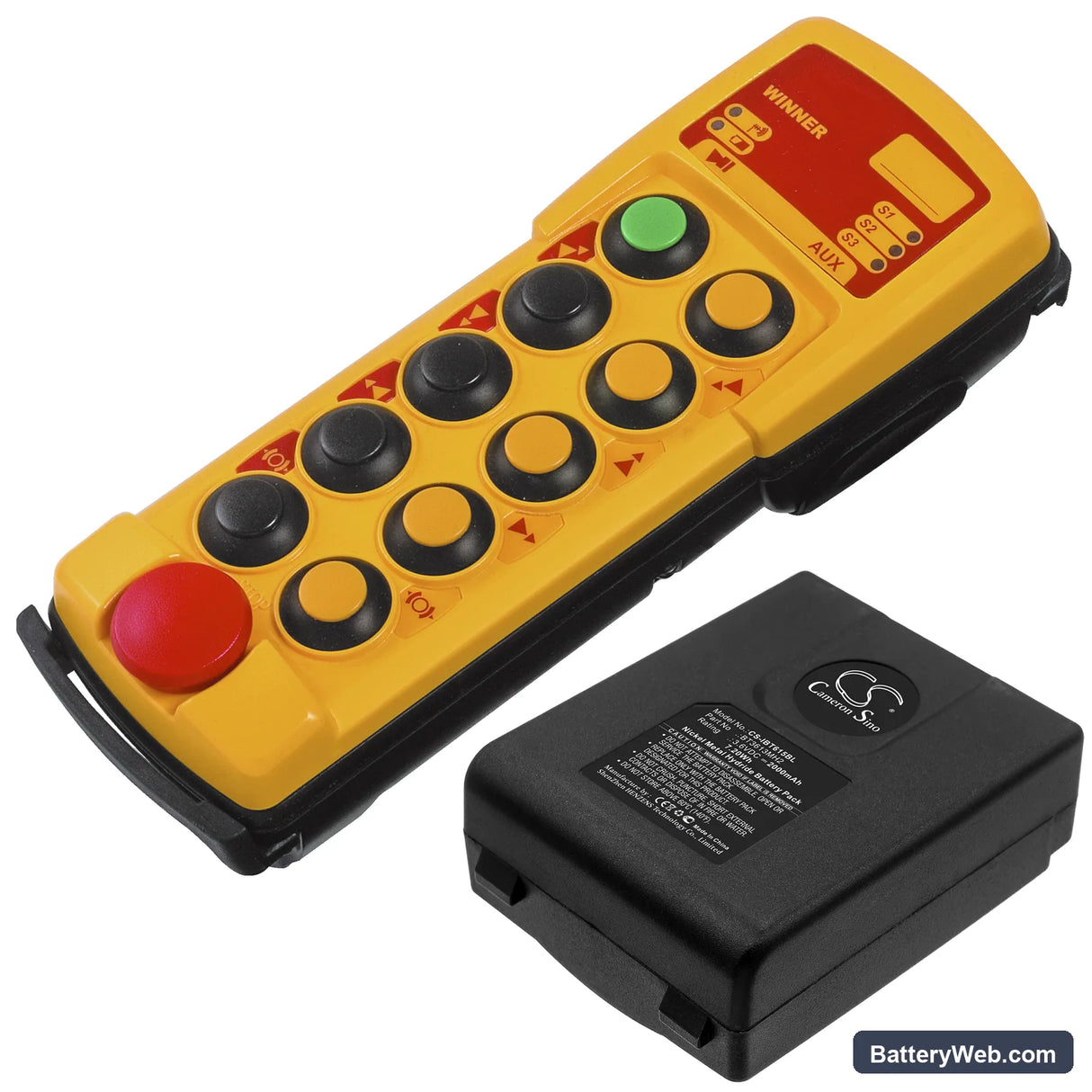 Itowa Winner 2G Version 1 Replacement Battery, 3.6V, 2000mAh, Ni-MH 4