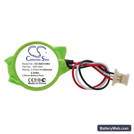 Lenovo ThinkPad X40 Replacement Battery, 3V, 200mAh, Lithium 3