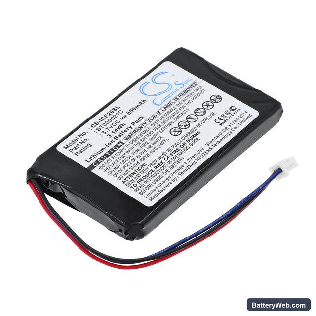 Navman F20 Replacement Battery, 3.7V, 850mAh, Li-ion 1