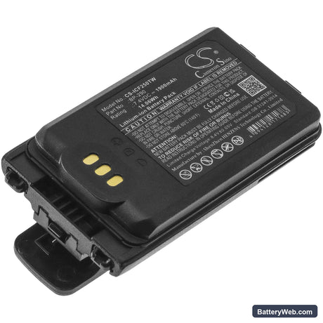 Icom IC-F52D Replacement Battery, 7.4V, 1900mAh, Li-ion 1