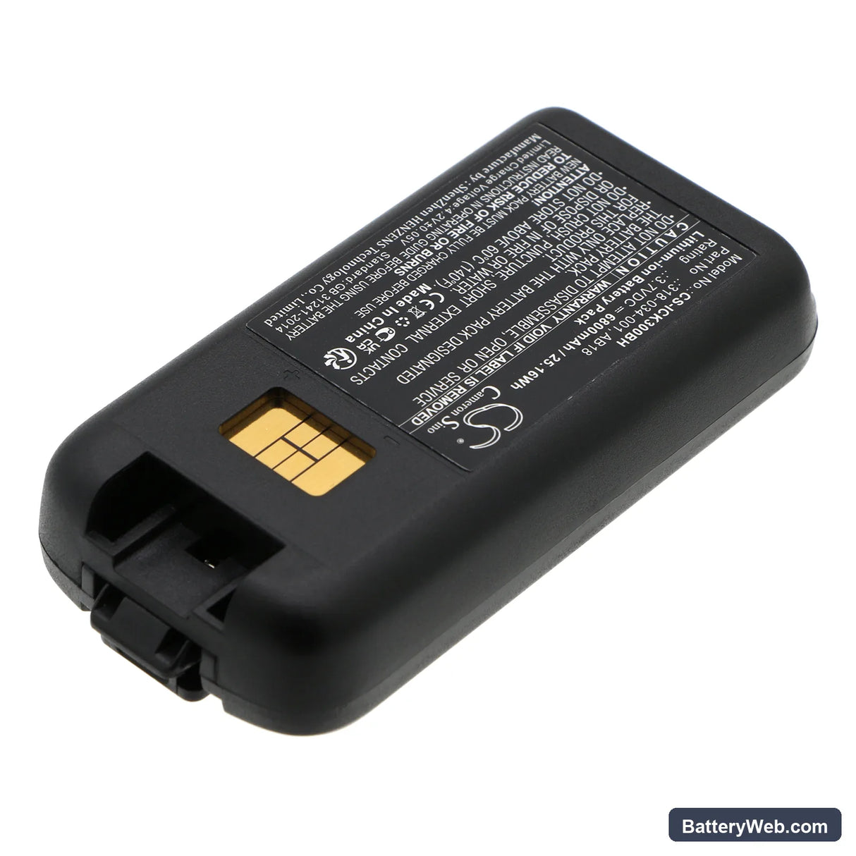 Intermec CK3 Replacement Battery, 3.7V, 6800mAh, Li-ion 2