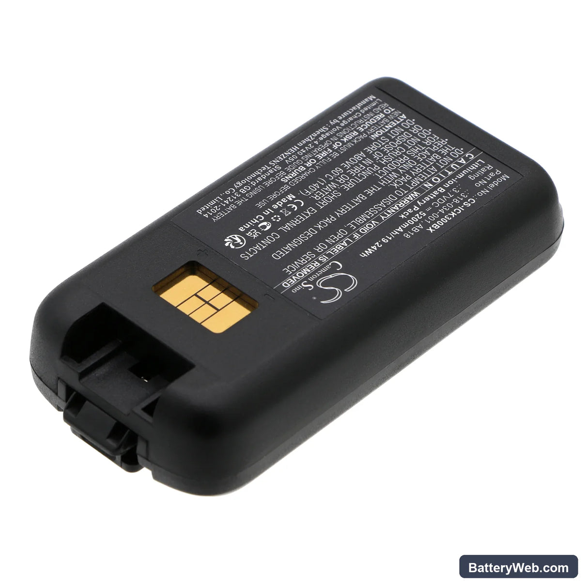 Intermec CK3 Replacement Battery, 3.7V, 5200mAh, Li-ion 2
