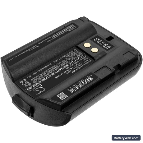 Intermec CK30 Replacement Battery, 7.4V, 3400mAh, Li-ion 2