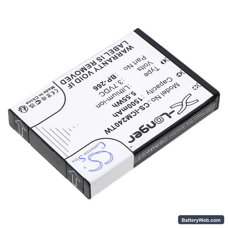 Icom IC-M24 Replacement Battery, 3.7V, 1500mAh, Li-ion 2