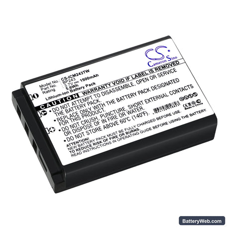 Icom IC-E7 Replacement Battery, 3.7V, 1500mAh, Li-ion 1