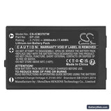 Icom IC-M37 Replacement Battery, 3.7V, 2000mAh, Li-ion 5