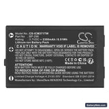 Icom IC-M37 Replacement Battery, 3.7V, 2300mAh, Li-ion 5