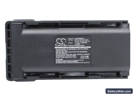 Icom IC-F70 Replacement Battery, 7.4V, 2500mAh, Li-ion 1