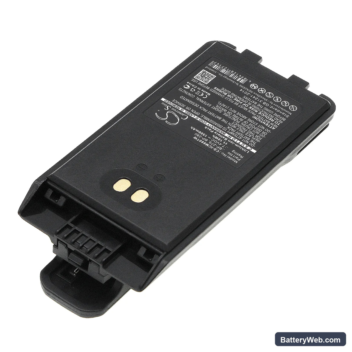 Icom F1000 Replacement Battery, 7.4V, 1500mAh, Li-ion 2