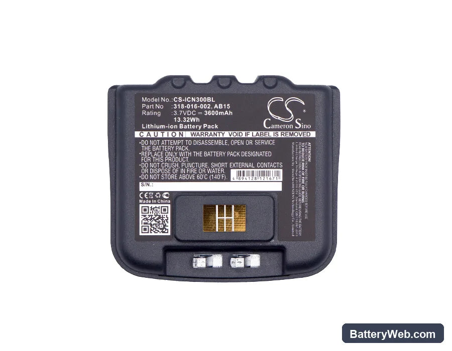 Intermec CN3 Replacement Battery, 3.7V, 3600mAh, Li-ion 3