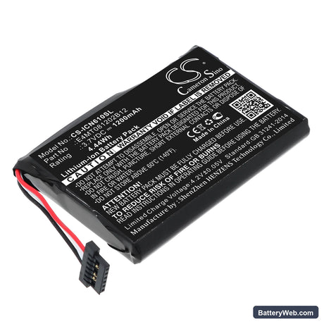 Navman N60i Navpix Replacement Battery, 3.7V, 1200mAh, Li-ion 1