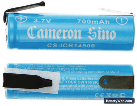Remington R9 Replacement Battery, 3.7V, 700mAh, Li-ion 3